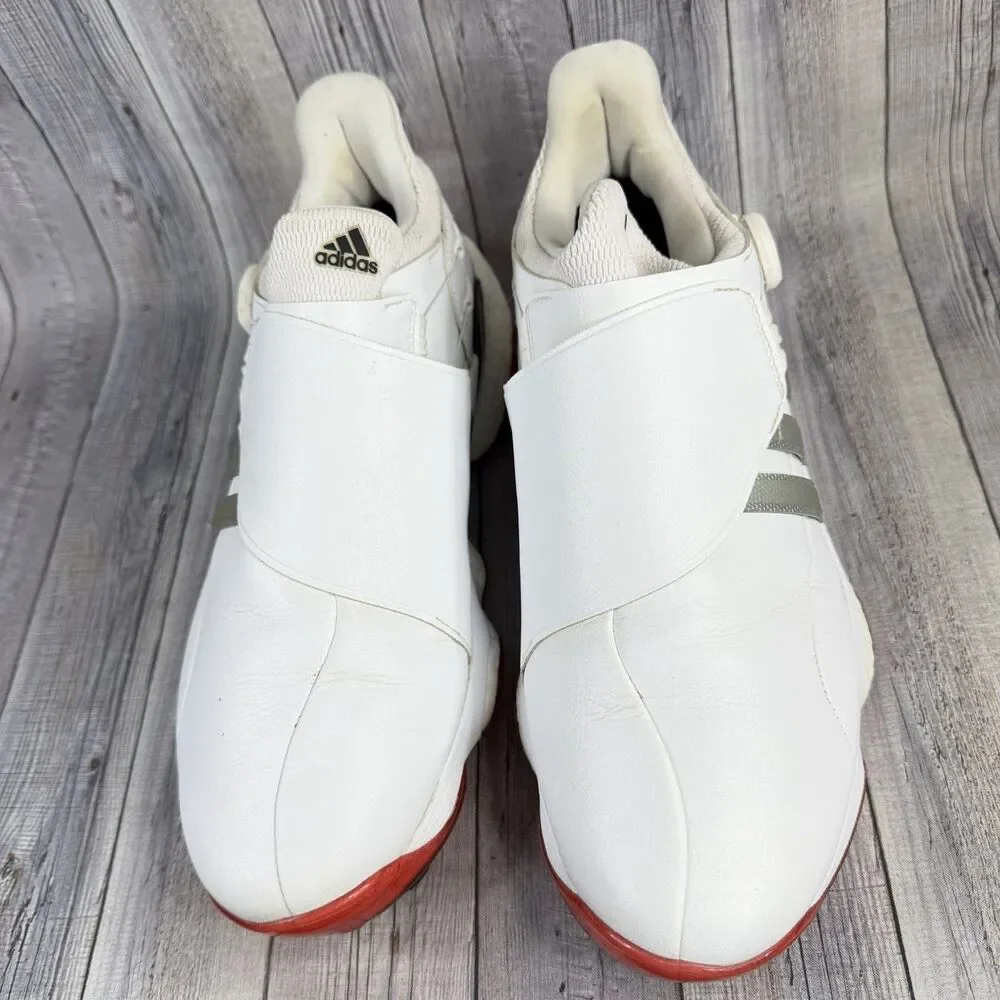 Adidas Tour 360 22 BOA Golf Shoes Men’s Size 10 White/Silver/Red GY5337